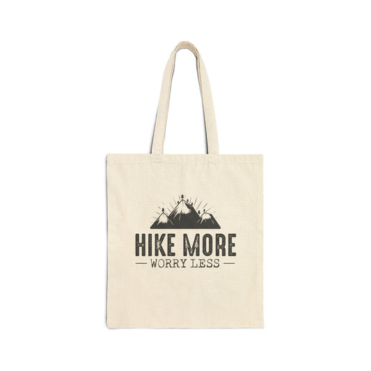 Hike More Worry Less - Canvas Tote Bag