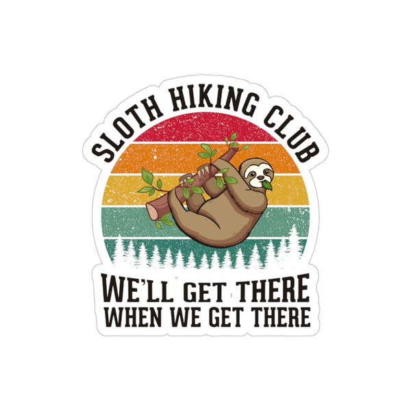 Sloth Hiking Club - Vinyl Sticker