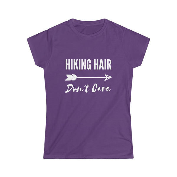 Hiking Hair Don't Care - Women's Softstyle T-Shirt